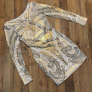 Arden B open back dress